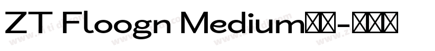 ZT Floogn Medium字体字体转换